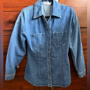 Torn by Ronny Kobo Blue Denim Shirt Size Medium